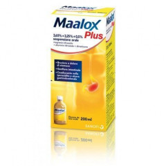 MAALOX PLUS 4% + 3,5% + 0,5% SOSPENSIONE ORALE AROMA LIMONE