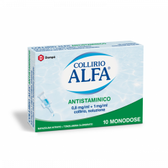 COLLIRIO ALFA ANTISTAMINICO 0,8 MG/ML + 1 MG/ML COLLIRIO, SOLUZIONE