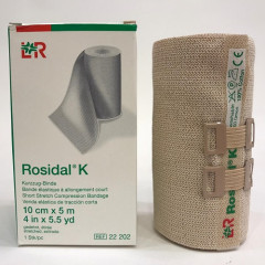 BENDA ELASTICA ROSIDAL K COMPRESSIONE FORTE 10X500CM CON GRAFFETTE