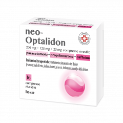 NEO-OPTALIDON 200 MG + 125 MG + 25 MG COMPRESSE RIVESTITE