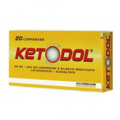 KETODOL 25 MG + 200 MG COMPRESSE
