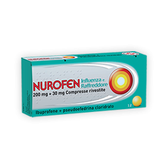 NUROFEN INFLUENZA E RAFFREDDORE 200 MG + 30 MG COMPRESSE RIVESTITE