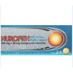 NUROFEN INFLUENZA E RAFFREDDORE 200 MG + 30 MG COMPRESSE RIVESTITE