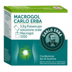 MACROGOL CARLO ERBA 5,9 G POLVERE PER SOLUZIONE ORALE