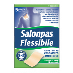 SALONPAS FLESSIBILE, 105 MG/31,5 MG, EMPIASTRO MEDICATO SALICILATO DI METILE / LEVOMENTOLO