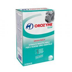 OROZYME GUM CANI GROSSA TAGLIA STRISCE MASTICABILI 141 G