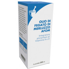 OLIO DI FEGATO DI MERLUZZO AFOM 200 ML