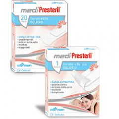 CEROTTO MEDIPRESTERIL CEROTTI DELICATI ASSORTITI 4 FORMATI 20 PEZZI