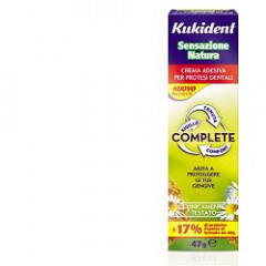 KUKIDENT SENSAZIONE NATURA COMPLETE CREMA ADESIVA PER PROTESI DENTARIE 47 G