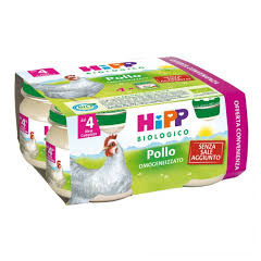 HIPP BIOLOGICO OMOGENEIZZATO POLLO 80 G 4 PEZZI