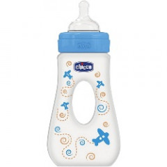 CHICCO BIBERON PASSEGGIO 240 ML BOY SILICONE