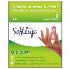 SOFTCUP COPPETTE MESTRUALI RIUTILIZZABILE 2 PEZZI