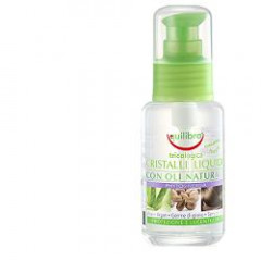 CRISTALLI LIQUIDI OLI NATURALI ALOE ARGAN GERME DI GRANO SEMI DI LINO 50 ML