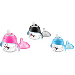 AVENT TAZZA CON BECCUCCIO DECORATA ROSA 200 ML