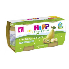 HIPP BIO OMOGENEIZZATO KIWI BANANA PERA 100% 2X80 G