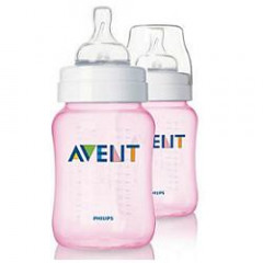 AVENT BIBERON IN POLIPROPILENE DA 260 ML COLORE ROSA 2 PEZZI
