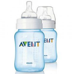 AVENT BIBERON IN POLIPROPILENE DA 260 ML COLORE AZZURRO 2 PEZZI