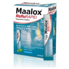 SOSPENSIONE ORALE MAALOX REFLURAPID 20 BUSTINE MONODOSE DA 10 ML