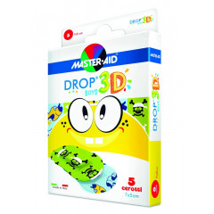 CEROTTO MASTER-AID DROP3D BOYS 7X5 5 PEZZI