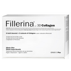 FILLERINA 3D COLLAGEN BASE INTENSIVE FILLER GRADO 3 PLUS  FLAC 30 + 30 ML