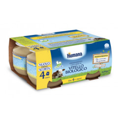 HUMANA OMOGENEIZZATO VITELLO BIO 4 X 80 G