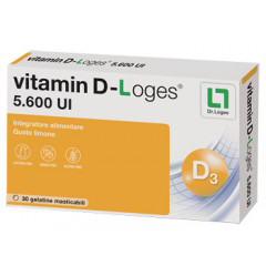 VITAMIN D-LOGES 30 GELATINE MASTICABILI GUSTO LIMONE 42 G