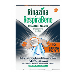 RINAZINA RESPIRABENE CEROTTI NASALI EXTRA FORTI 10 PEZZI