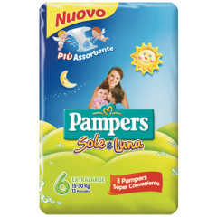 PAMPERS SOLE E LUNA XL 13 PEZZI