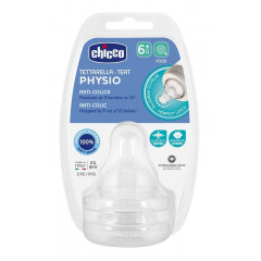 CHICCO TETTARELLA PERFECT 5 6M IN SILICONE 2 PEZZI PAP