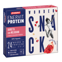 ENERVIT PROTEIN SNACK MELOGRANO RISO SOFFIATO VEGETALE 8 BARRETTE 27 G