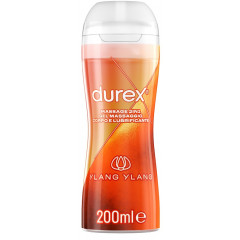 DUREX MASSAGE 2 IN 1 GEL MASSAGGIO CORPO E LUBRIFICANTE YLANG YLANG 200 ML