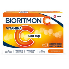 BIORITMON C 500MG VITAMINA C 20 COMPRESSE MASTICABILI